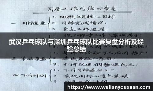 武汉乒乓球队与深圳乒乓球队比赛复盘分析及经验总结